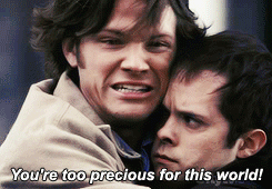 I'm here for you. You brave little soldier. I acknowledge your pain. You're too precious for this world! - 2x15 Tall Tales