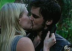 once upon a time photo: Emma and Hook kiss once18.gif