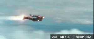 Iron Man going supersonic