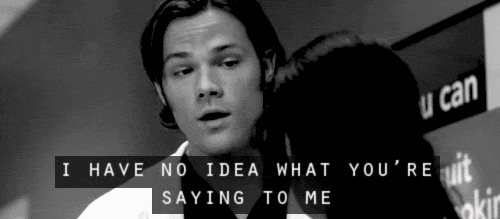 i have no idea what those words mean photo: Supernatural tumblr_m61nc8aR181r5mah4_zps123bb5b6.gif