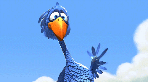 Bird waving