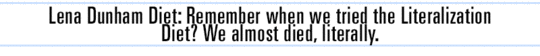 literalization-diet