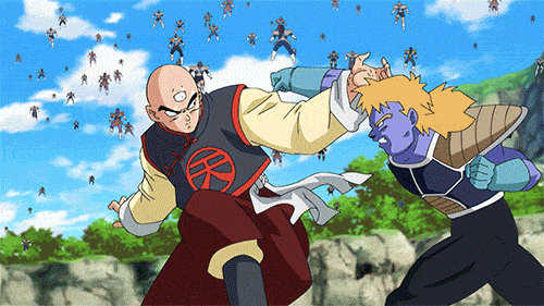 dragon ball z resurrection 'f' battle tenshinhan