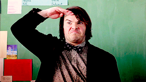 Jack Black salute