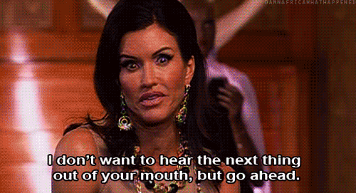 I don't want to hear