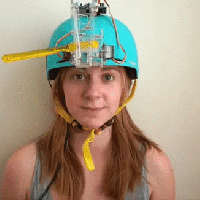 Toothbrush Helmet GIF