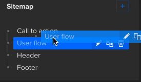 Making sub-pages in the sitemap menu