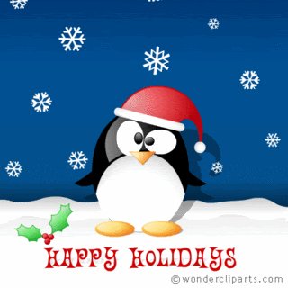 penguin christmas photo: Penguin loves coldest weather christmas_graphics_05.gif