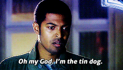 Mickey from Doctor Who, saying, 