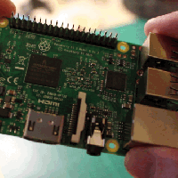 The new Raspberry Pi 3, Model B.