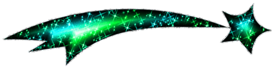 Green Blue Shooting Star