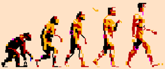 design glitch man glitch art evolution