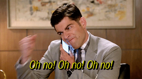 no new girl frustrated oh no schmidt GIF