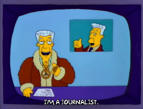 The Simpsons season 3 episode 19 kent brockman pointing