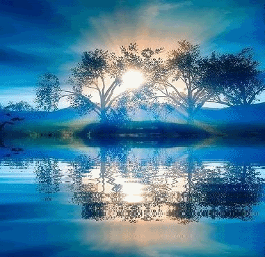 beautiful waters photo: Peaceful Waters BlueAniLake.gif
