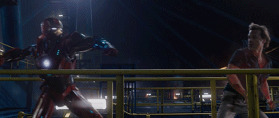 Iron Man figting Aldrich Killian