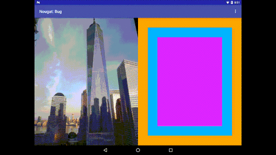 Android 7.0 Drag-and-Drop Behavior