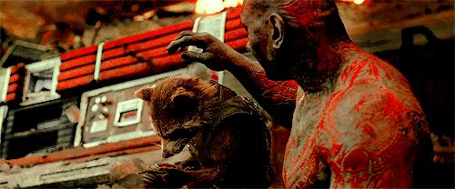 Drax and Rocket Guardians of the Galaxy