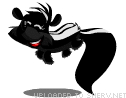 happy skunk