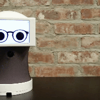 robotic assistant communicates using animated GIFs