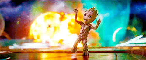 Guardians of the Galaxy Vol 2 Baby Groot Dancing Mr Blue Sky Opening Scene