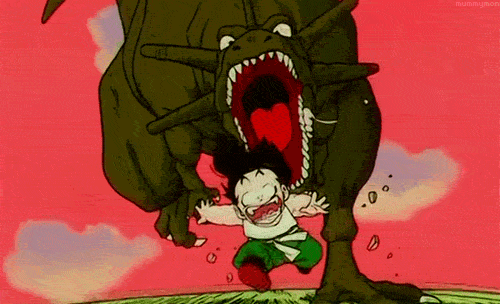 chased by a dinosaur