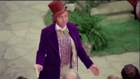  bow gene wilder willy wonka willy wonka and the chocolate factory bowing GIF