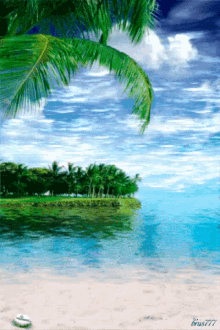 tropical island gif