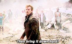 Peter Quill saying, 