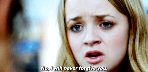 Never forgive you