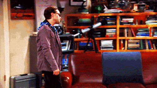 Image result for leonard falling on couch