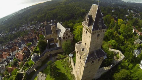 Aerial view of Kronberg citadel