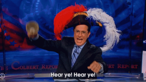 Image result for hear ye hear ye gif