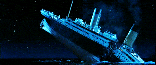 Titanic Breaking in Half