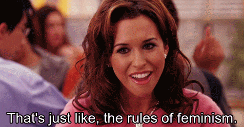 Gretchen Weiners from Mean Girls saying, 