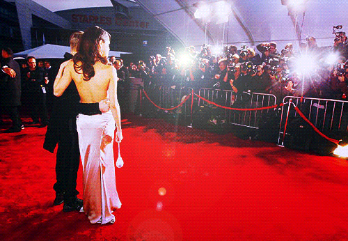 walking the red carpet