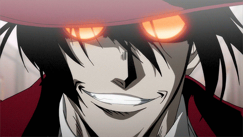 Image result for alucard hellsing gif