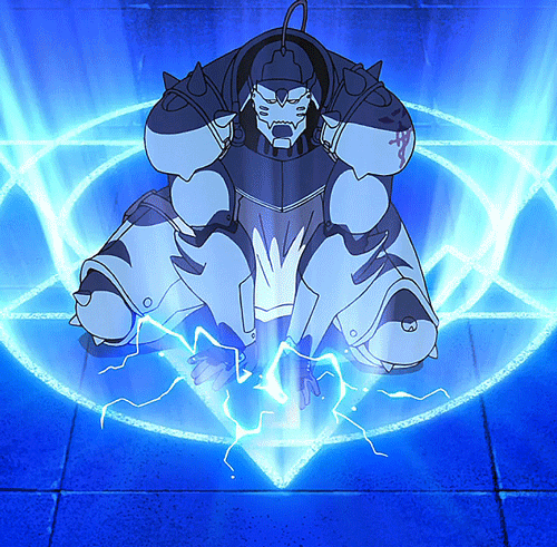 Image result for fullmetal alchemist gif transmutation