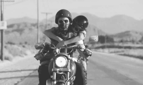 riding a harley gif