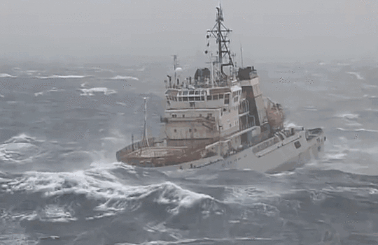 Image result for ship in fog gif