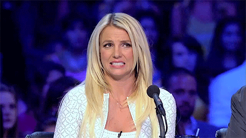 Britney cringe face