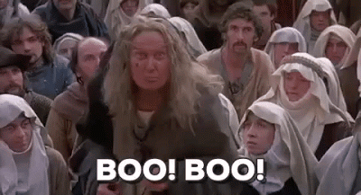Old woman from Princess Bride booing gif