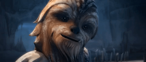 Image result for star wars clone wars wookie gif