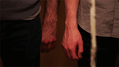 holding hands