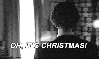 Image result for sherlock christmas gif