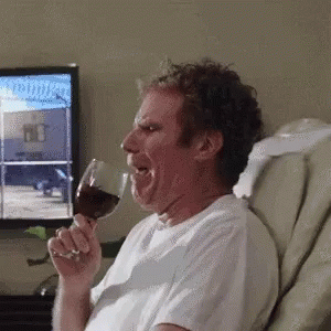 Crying Drinking GIF - Crying Drinking Willferrell GIFs