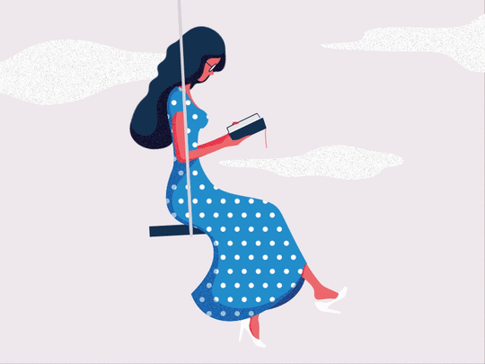 Image result for spring reading gif