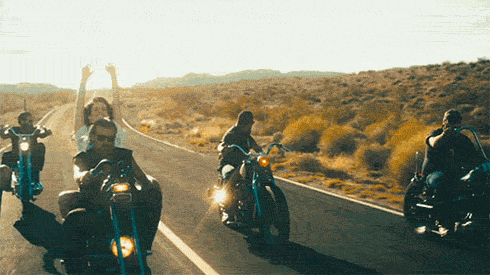 lana del rey road GIF