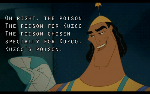 A gif of Kronk from The Emperor's New Groove saying, 