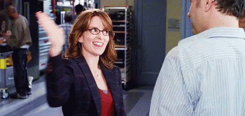 Image result for tina fey high five